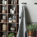 Torchons textile - Torchon gris à motifs de gaufre - IB LAURSEN