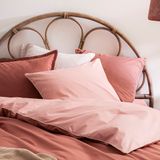 Bed linens - Bons Jours Terracotta / Poudre - Duvet Set - ESSIX