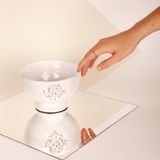 Céramique - Bols sur pieds en céramique blanche. - CARRON PARIS