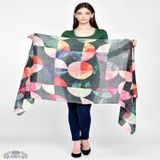 Foulards et écharpes - ÉCHARPE IMPRIMÉE EN LAINE ET SOIE - HINAR CORPORATION
