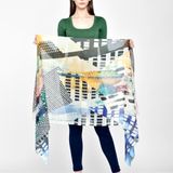 Foulards et écharpes - ÉCHARPE EN LAINE ET SOIE - HINAR CORPORATION