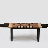 Design objects - Black Uwairjan bench - Hand woven. - MANAL ALMAIMOUNI