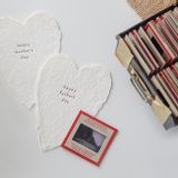 Stationery - Greeted Heart Handmade Paper Letterpress Card - OBLATION PAPERS AND PRESS