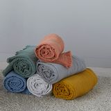 Objets de décoration - Plaid et Dessus de lit en gaz de coton BREHAT - TOISON D'OR