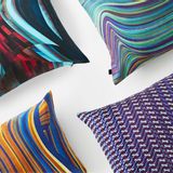 Comforters and pillows - Two-sided Cushion Covers & Seat Pads - YEN TING CHO STUDIO