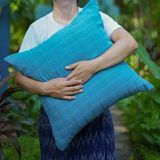 Fabric cushions - Textured Handspun Cotton Cushion Covers - OCK POP TOK