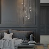 Suspensions - Lustre en Fibre Optique Cristal - MOSS SERIES