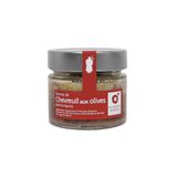 Épicerie fine - Terrine de Chevreuil aux olives AOP de Nyons - 130g |Épicerie fine - SUR LE SENTIER DES BERGERS