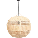 Hanging lights - Round raffia suspension - GLOBE - HYDILE