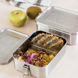 Plats et saladiers - Boite repas inox YUMMY / DRUMMY /FOODY (inox micro-ondable) - GASPAJOE