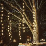Outdoor hanging lights - Solar Starburst Chain - LIGHT STYLE LONDON