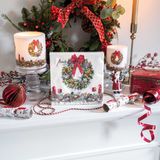 Gifts - Bow on Wreath - traditional Christmas series - AMBIENTE EUROPE BV