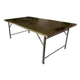 Other tables - metal foldable tables and benches and trunk - BY ROOM