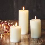 Table lamps - Pillar Candles - set of 3 - LIGHT STYLE LONDON
