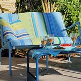 Lawn sofas - Seat cushion - Mireille-Odile model Initiale range - customizable seat to cover the DUO low chair from the Luxembourg range - SOFTLANDING
