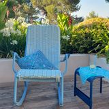 Lawn armchairs - Seat cushion - Françoise Initiale range model - customizable outdoor seat to decorate the Rocking Chair from the Luxembourg range - SOFTLANDING