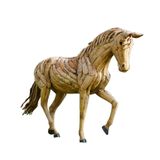 Sculptures, statuettes et miniatures - Cheval façon Ecorce De Bois Au Passage - GRAND DÉCOR