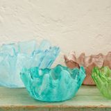 Platter and bowls - "Corolla" Bowl Ø40cm - VETROFUSO DI DANIELA POLETTI