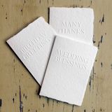 Stationery - Serif Handmade Paper Letterpress Card - OBLATION PAPERS AND PRESS