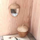 Mirrors - ACORN RATTAN WALL MIRROR - OYOY LIVING DESIGN