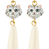 Jewelry - Harvest Time Cat & Drop Earrings - NACH