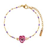 Bijoux - "Figs & Flowers" Bracelet fleur pensée - NACH