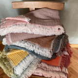 Bed linens - COTTON CHIFFON BEDSPREAD THROW - NADIA DAFRI PARIS