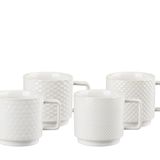 Platter and bowls - Mug 4. Ass. Off-white sandstone - VILLA COLLECTION DENMARK