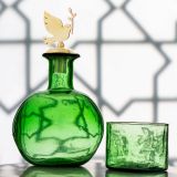 Design objects - Recycled Carafe with a matching glass - ASMA'S CRAFTS