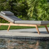 Deck chairs - Ritz Teak sunlounger - JATI & KEBON