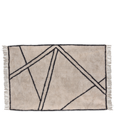 Tapis classiques - Tapis Strib 120x180 coton Nature/Noir - VILLA COLLECTION DENMARK