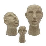 Sculptures, statuettes et miniatures - Tête Figurine Talvik Cement Vert olive clair H23 - VILLA COLLECTION DENMARK