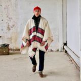 Homewear - PONCHO LOURENCO IN ORGANIC WOOL AND COTTON - SCHOOLOFLIFEPROJECTS