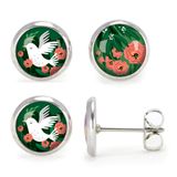 Jewelry - Ears Studs Les Minis Colombe / Rameaux - LES MINIS D'EMILIE