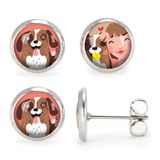 Bijoux - Ears Studs Les Minis Chien / Complices - LES MINIS D'EMILIE