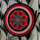 Autres objets connectés - Mandala lumineux à fleurs LED, décoration murale, lumière d'ambiance, décoration d'appartement - BHDECOR