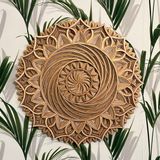 Autres décorations murales - Mandala en bois, décoration d'appartement, art mural élégant - BHDECOR