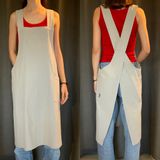 Homewear - Tablier Japonais Coton lavé avec sérigraphie - SAGUITA