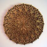 Autres décorations murales - Mandala en bois, décoration d'appartement - BHDECOR