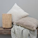 Throw blankets - Throw blanket stripes beige Liv - EARTHWARE