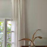 Curtains and window coverings - Bindu White Ethnic Pattern Curtain - TERRE AMBRÉE