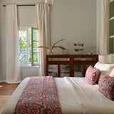 Bed linens - Anya pink floral bed runner - TERRE AMBRÉE