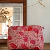 Pochettes - Trousse de toilette à fleurs rose Ashna - TERRE AMBRÉE
