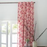 Curtains and window coverings - Esha pink and white floral curtain - TERRE AMBRÉE