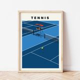 Poster - Tennis Poster - Wall Decor - PIPLET PAPER