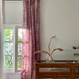 Curtains and window coverings - Anya Pink Flower Curtain - TERRE AMBRÉE