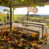 Dining Tables - Timeless table-bench combination made of real concrete - CO33 EXKLUSIVE BETONMÖBEL