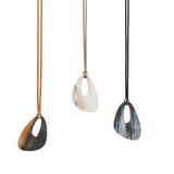 Jewelry - Collar triangle SM open brown horn - CATH•S