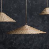 Plafonniers - Rattan Lamp Topi - MAHE HOMEWARE