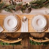Guirlandes et boules de Noël - Boules de Noël en forme de cœur de la collection « Beatrice » - NUVOLE DI STOFFA